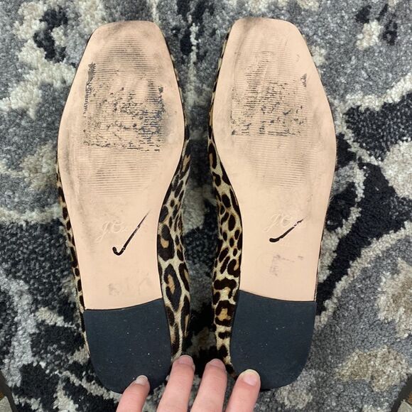 J. Crew Anya scrunchie ballet flats in calf hair* - Picture 5 of 6